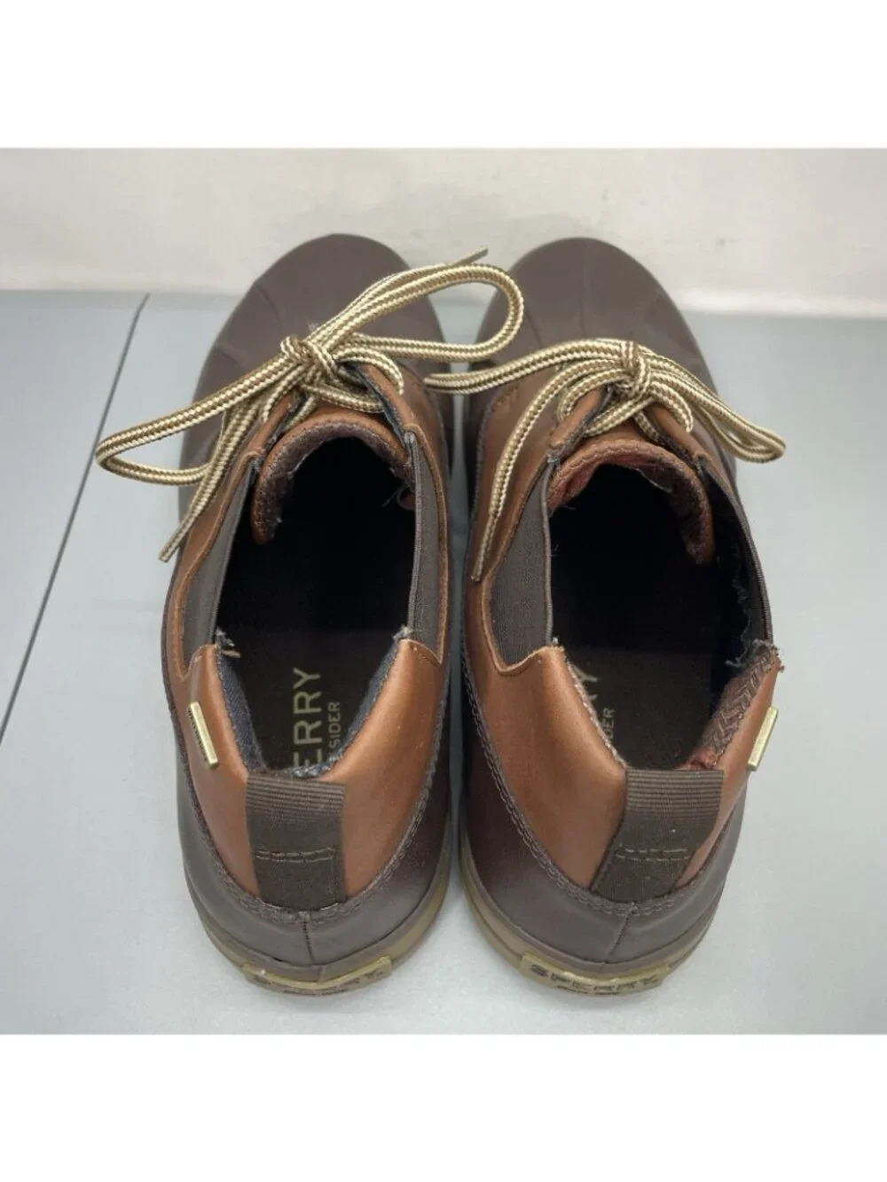 Sperry Fowl Weather Chukka Duck Rain Boots Waterproof Brown Mens‎ 10